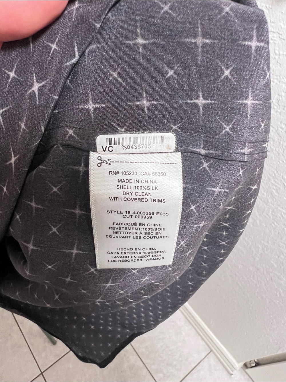 Equipment Black Star Print Silk Blouse - Picture 6 of 10